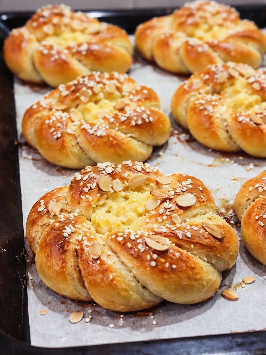 Vaniljbullar med vaniljkräm