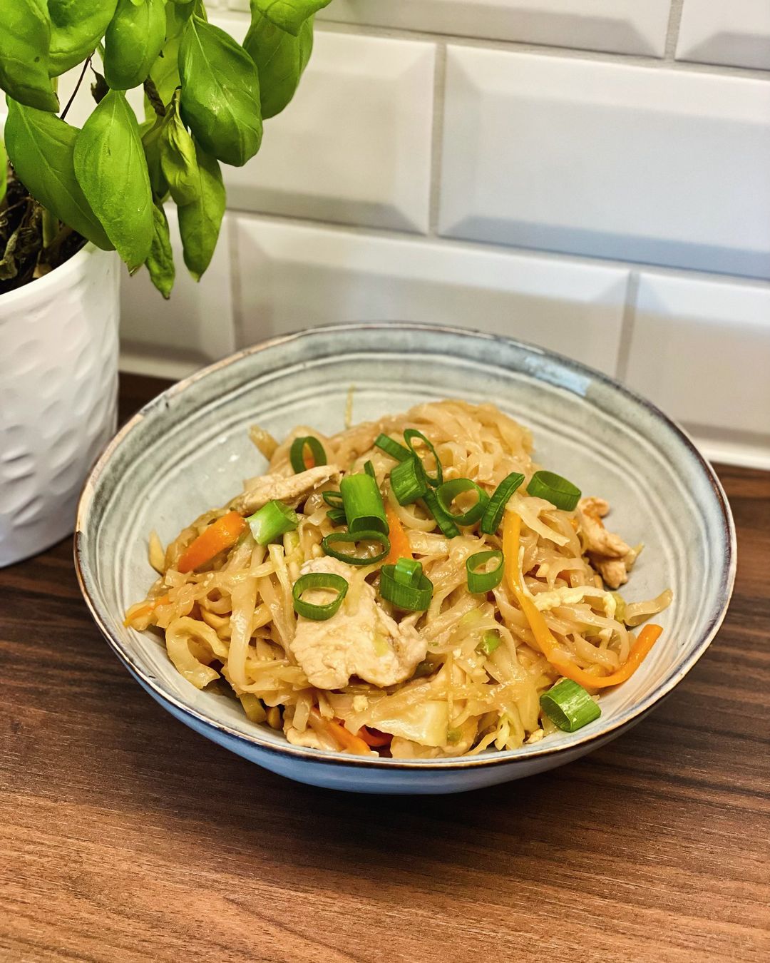 Pad-thai med kyckling